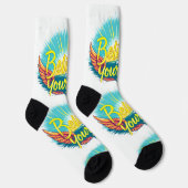 Bright Socks RANDOPIX Kunstsocken 0039482 Socken (Rechts)