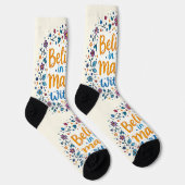 Bright Socks RANDOPIX Kunstsocken 0039486 Socken (Rechts)