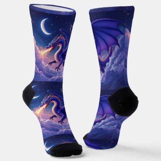 Bright Socks RANDOPIX Moon Dragon 0039525 Socken (Gewinkelt)