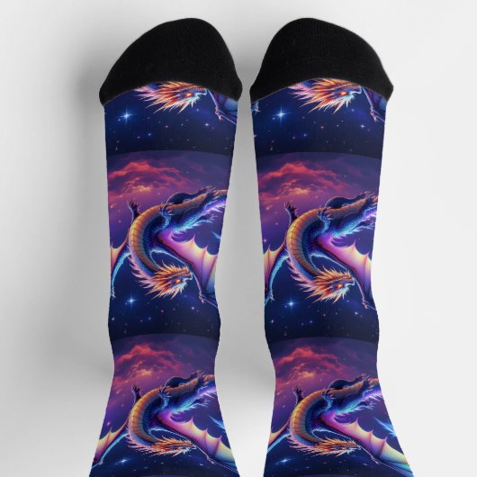 Bright Socks RANDOPIX Night Dragon 0039502 Socken (Oben)