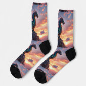 Bright Socks RANDOPIX Resting Dragon 0039519 Socken (Linkes Detail)