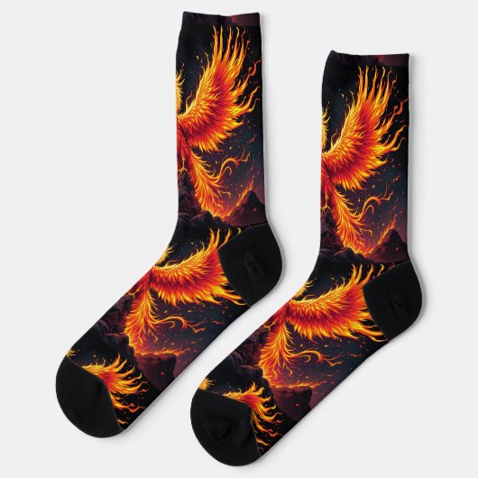 Bright Socks Rock Fire Bird Socks 0040764 Socken (Linkes Detail)