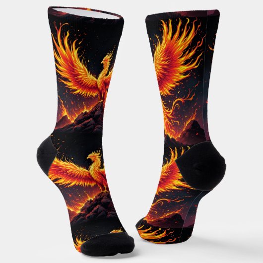 Bright Socks Rock Fire Bird Socks 0040764 Socken (Gewinkelt)