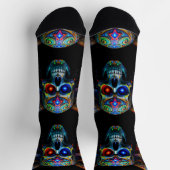Bright Socks Skull Pics 0037633 Socken (Oben)