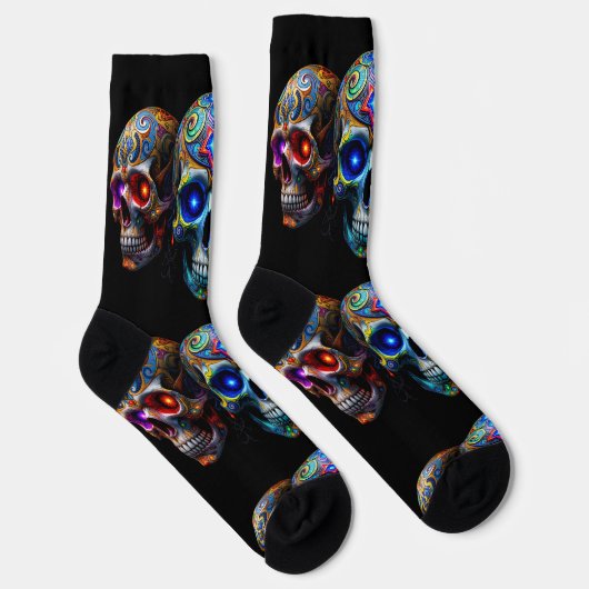 Bright Socks Skull Pics 0037633 Socken (Rechts)