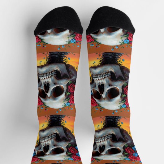 Bright Socks Skull Pics 0037634 Socken (Oben)