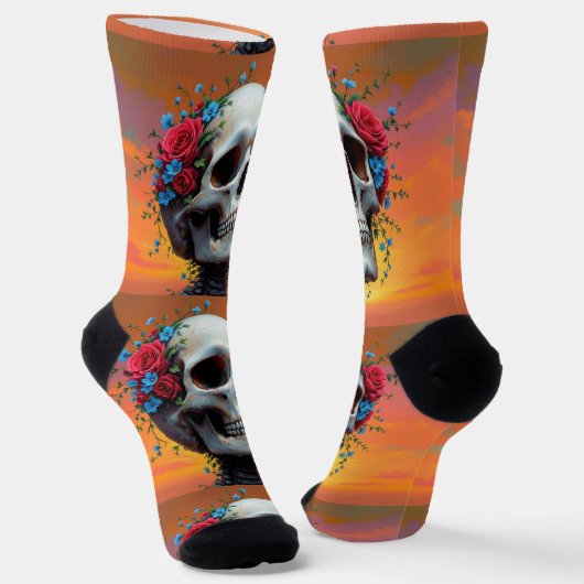 Bright Socks Skull Pics 0037634 Socken (Gewinkelt)