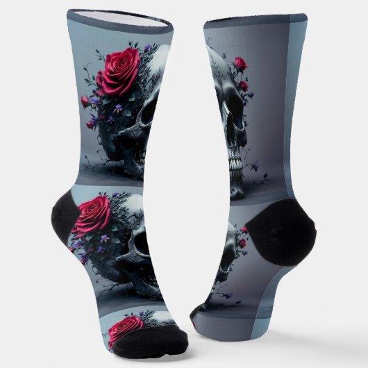 Bright Socks Skull Pics 0037635 Socken (Gewinkelt)