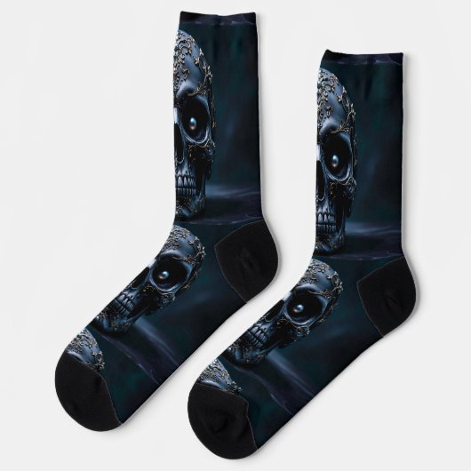 Bright Socks Skull Pics 0037641 Socken (Linkes Detail)
