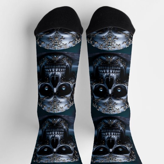 Bright Socks Skull Pics 0037641 Socken (Oben)