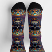 Bright Socks Skull Pics 0037644 Socken (Oben)
