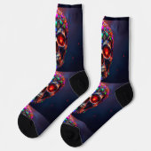 Bright Socks Skull Pics 0037646 Socken (Linkes Detail)