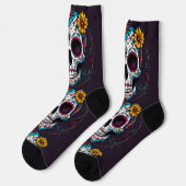 Bright Socks Skull Pics 0037649 Socken (Linkes Detail)