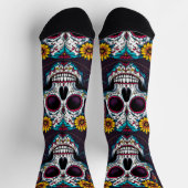 Bright Socks Skull Pics 0037649 Socken (Oben)