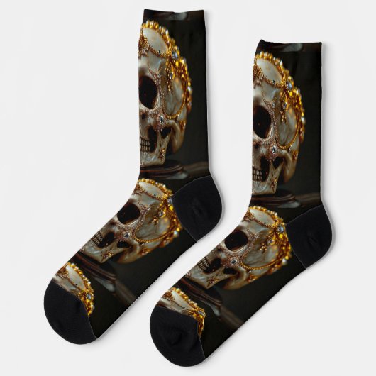 Bright Socks Skull Pics 0037651 Socken (Linkes Detail)