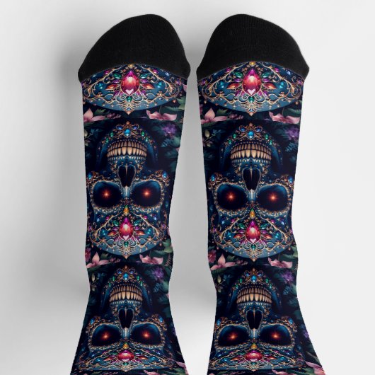 Bright Socks Skull Pics 0037652 Socken (Oben)