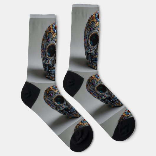 Bright Socks Skull Pics 0037655 Socken (Rechts)