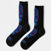 Bright Socks Skull Pics 0037656 Socken (Linkes Detail)