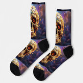 Bright Socks Skull Pics 0037657 Socken (Linkes Detail)
