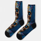 Bright Socks Skull Pics 0037658 Socken (Linkes Detail)