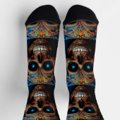 Bright Socks Skull Pics 0037658 Socken (Oben)