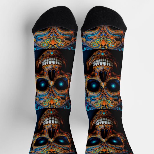 Bright Socks Skull Pics 0037658 Socken (Oben)