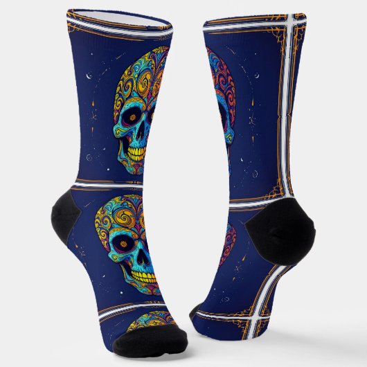 Bright Socks Skull Pics 0037659 Socken (Gewinkelt)
