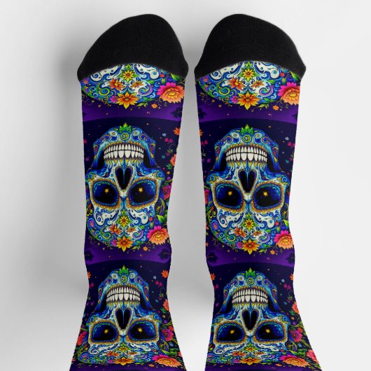 Bright Socks Skull Pics 0037715 Socken (Oben)