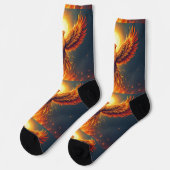 Bright Socks Sun Bird Motivational Art 0044012 Socken (Linkes Detail)