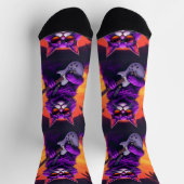 Bright Socks UNISEX Cat Playing Guitar 0040752 Socken (Oben)