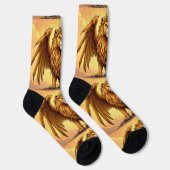 Bright Socks UNISEX Crowned Dragon Lion 0040754 Socken (Rechts)
