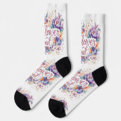 Bright Socks Wildflower Soul 0044019 Socken (Linkes Detail)