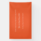 Bright Solid Orange Background  Banner (Vertikal)