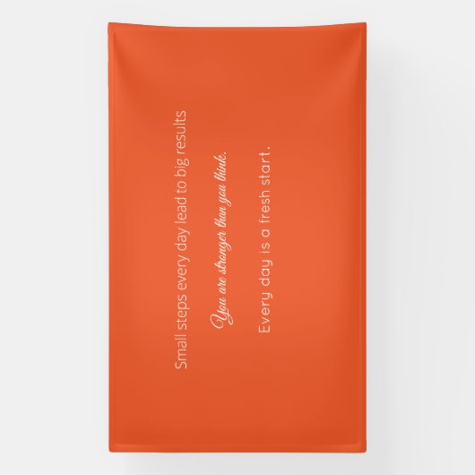 Bright Solid Orange Background Banner (Vertikal)