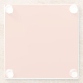 Bright Solid Orange Background  Glasuntersetzer (Rückseite)