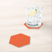 Bright Solid Orange Background Untersetzer (Vor Ort)