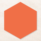 Bright Solid Orange Background Untersetzer (Vorderseite)
