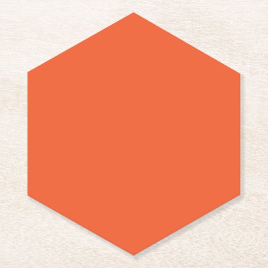 Bright Solid Orange Background Untersetzer (Vorderseite)