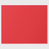 Bright Solid Red Wrapping Paper Roll Geschenkpapier (Flach)