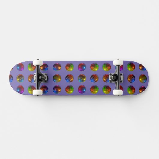 Bright Spheres Skateboard (Horizontal)