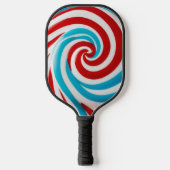 Bright Spiral Fun Farbenfroh Sweet Lollipop Monogr Pickleball Schläger