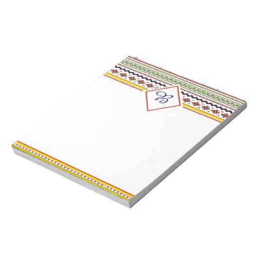 Bright spring Tribal Notizblock (Rotiert)