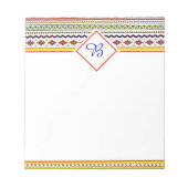 Bright spring Tribal Notizblock (Vorderseite)
