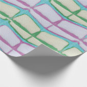Bright Springtime Chevron Shibori  Geschenkpapier (Ecke)