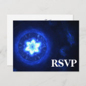 Bright Star Bar/Bat Mitzvah UAWG RSVP Karte (Vorne/Hinten)