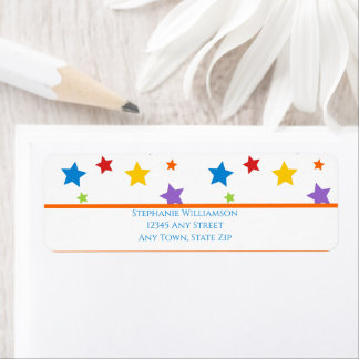 Bright star Return Address Label