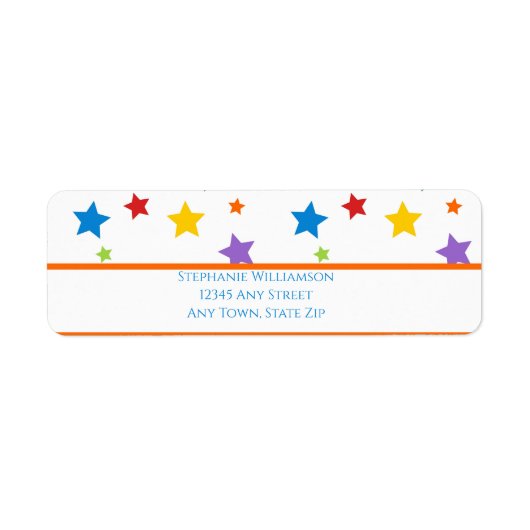 Bright star Return Address Label (Vorne)