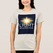 Bright Star Shine Light Warrior Women's Tri-Blend Shirt (Vorderseite)