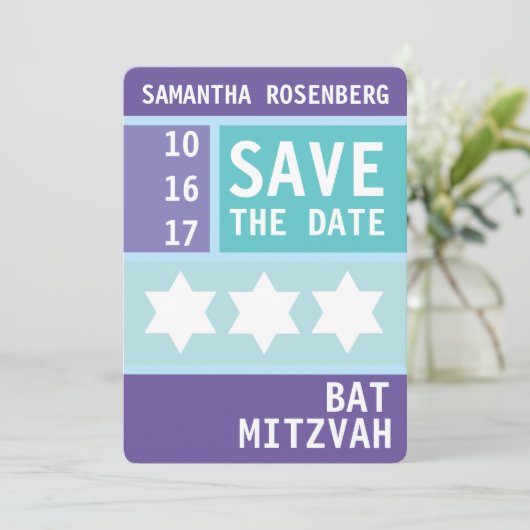 Bright Star von David Save the Date (Stehend Vorderseite)