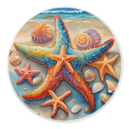 Bright Starfish Keramikknauf (Vorderseite)